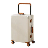 White  Retro wide Handle Cabin Trolley