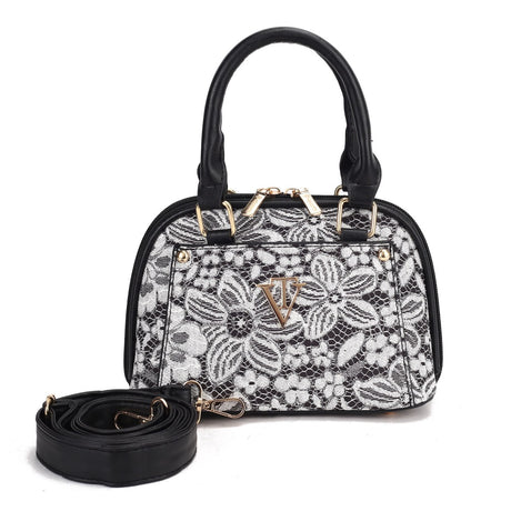 Floral Lace Structured Bag