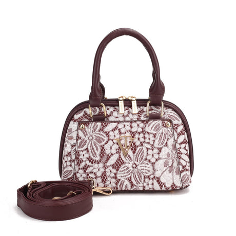 Floral Lace Structured Bag