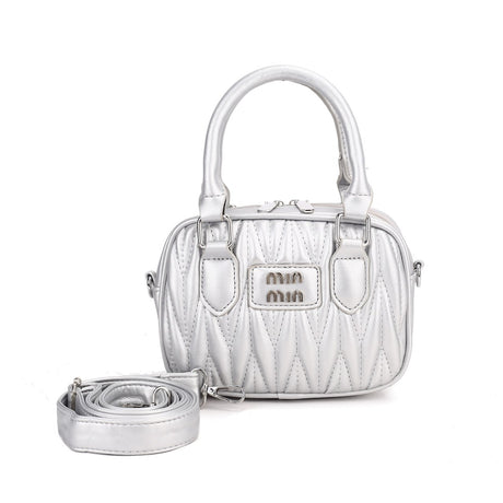 Quilted Mini Boston Bag