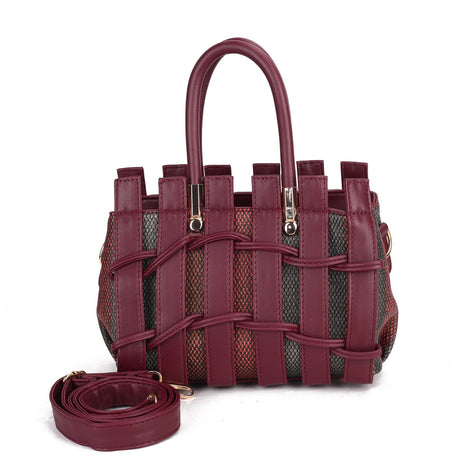 Woven Structured Tote Bag